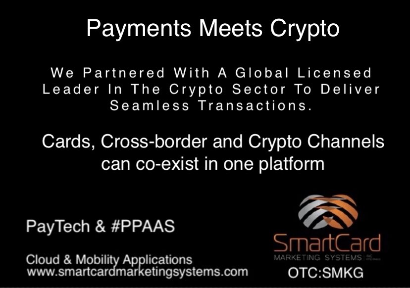 SMKG:OTC #PAAS Paytech, Fintech & Blockchain tweet media