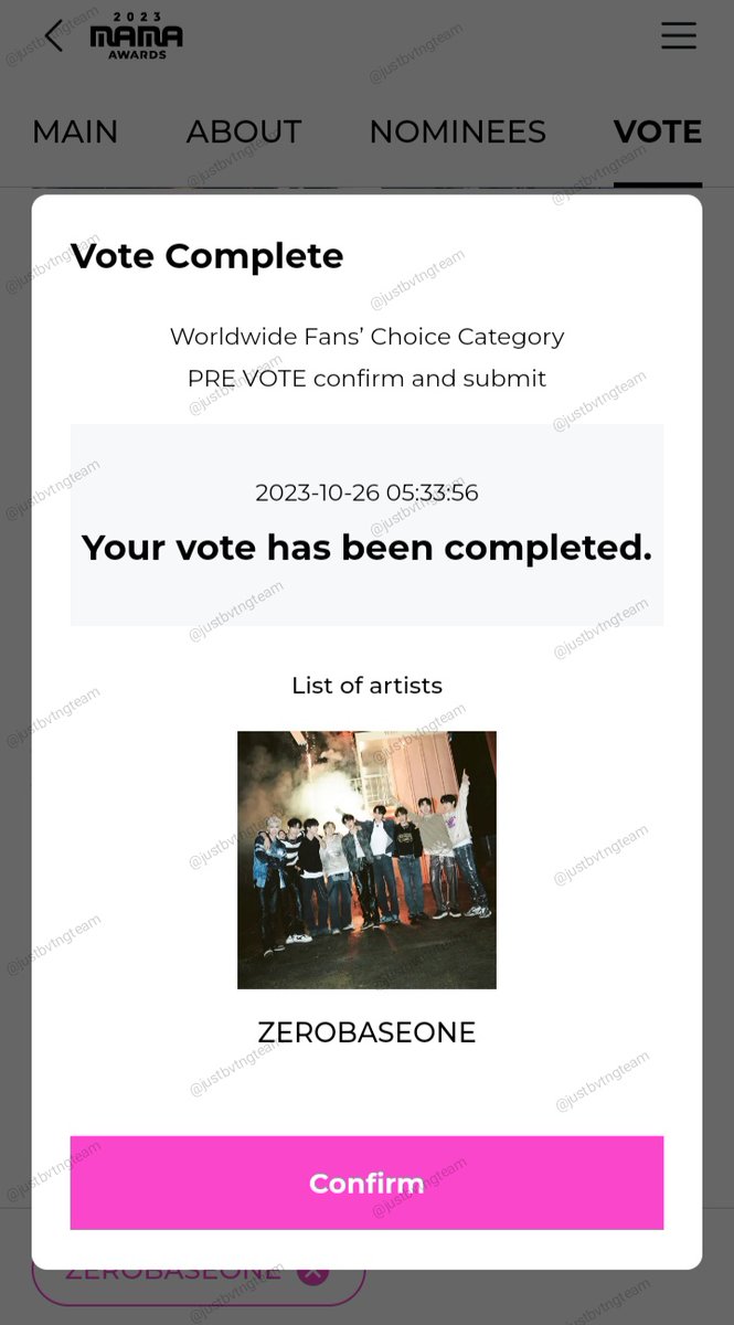 [🤝 Voting Exchange Collab]

Keep voting for ZeroBaseOne ONLY B. Post your proof using the # below 

#ZB1xJUSTB