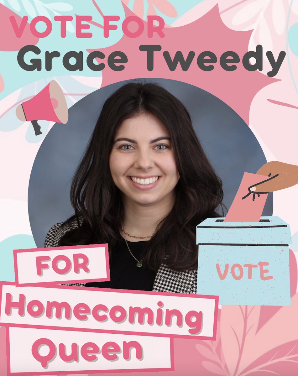 🗳️ Don't forget to cast your vote for CEPT student, Grace Tweedy for WKU's Homecoming Queen! Be sure to share the news with your fellow Topper Teachers! Let's spread the word and make her journey even more unforgettable! 📢🎉 #CEPTQueen #TopperTeachersSupport #WKUHomecoming 👑🎉