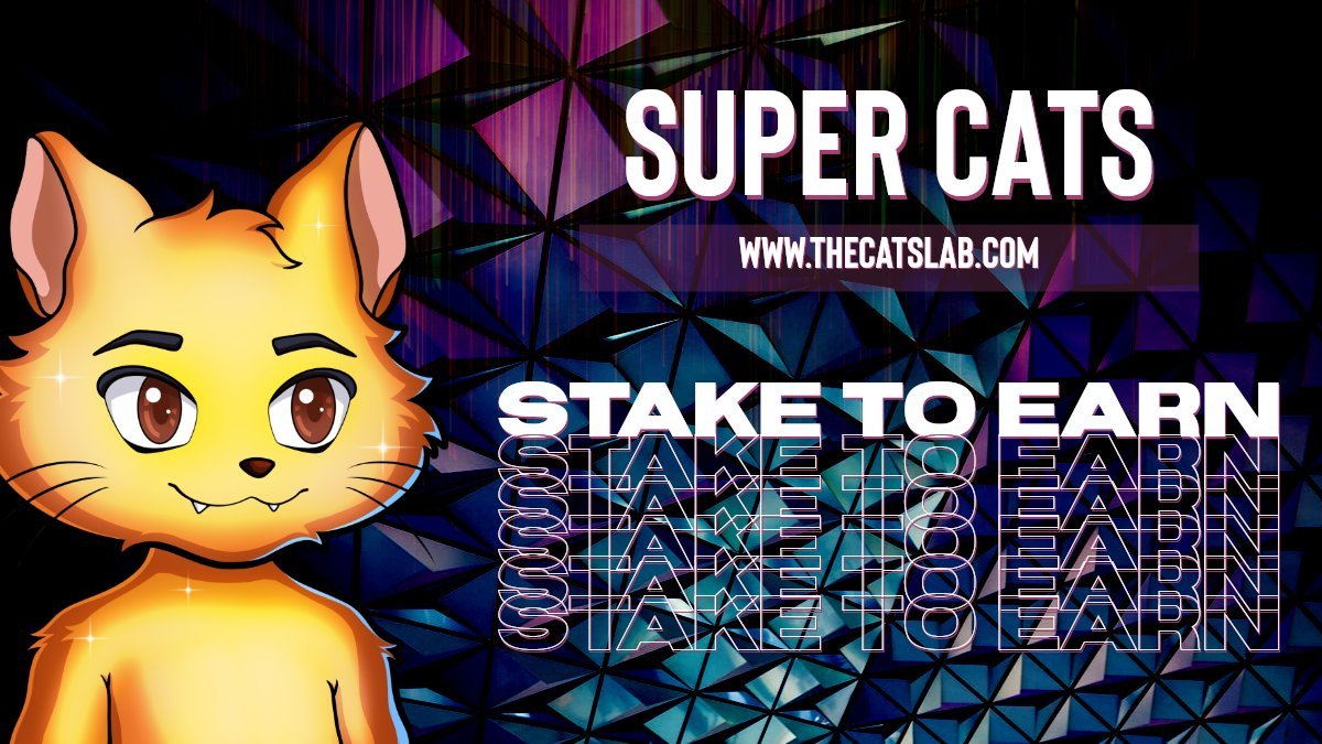 🔥EXCITING UPDATE FROM @TheCatsLab!🔥
🐱Got a SuperCat? Soon you'll be able to stake & earn #CatPoints! Coming before Phase 3!

#SolanaNFT #StakeToEarn #CatPoints #NFTCommunity #Solana #TheCatsLab #Web3
