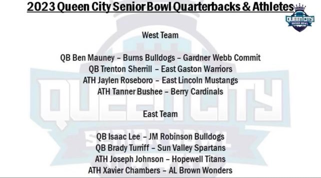BradyTurriff's tweet photo. Thank you for the invitation and the opportunity to represent Sun Valley!! @SVSpartans_FB @UCHOOPS @qc_seniorbowl https://t.co/9yKdG6GOgK