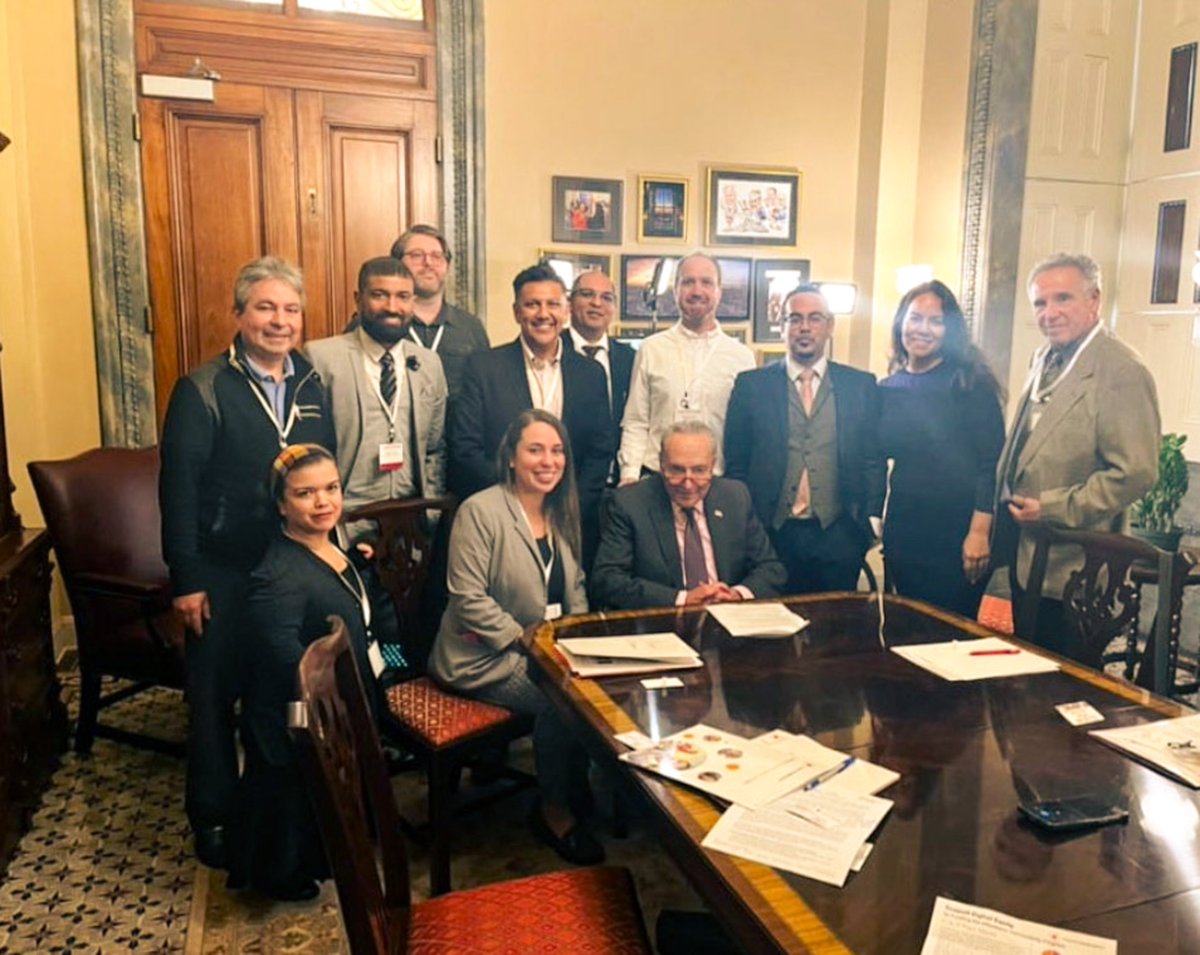 OBTJOBS's tweet photo. Exciting News from #CapitolHill! Led by the @HispanicFed, our very own #obtjobs Cloud Engineering Program #CSE Director, Ryan Sheppard, and our Adult Education Academic Coordinator, Laura Mogollon Lee, are raising their voices loud and clear for #DigitalEquity! ✨ https://t.co/JYvCxlNEzC