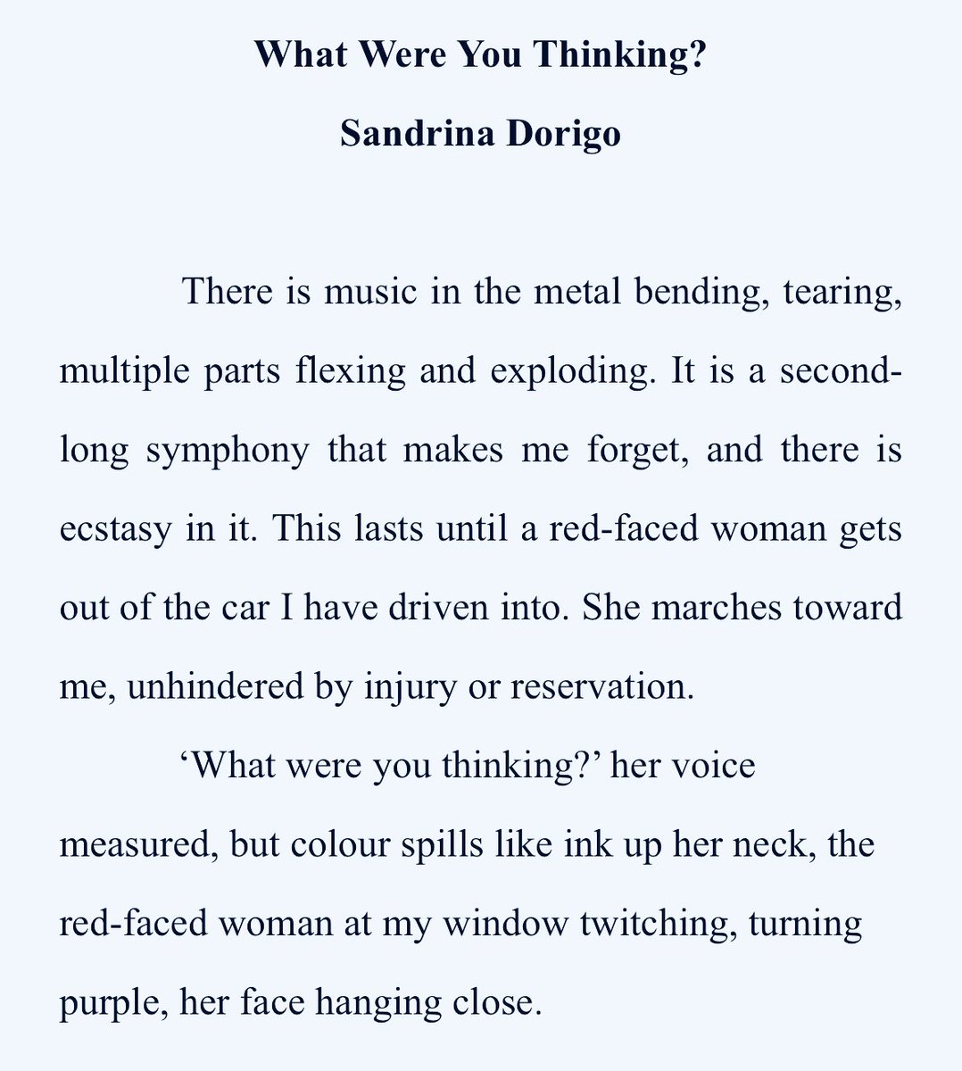 sandrinado's tweet photo. Thank you to @SocietyofV for giving this one a go, especially to Paula Wilson and Tracee Spiby for their encouragement and support. It is wonderful to be included in Issue 8 of Sparx, alongside so many other talented writers. Congrats to everyone featured! https://t.co/eX8iMJ2Dtw