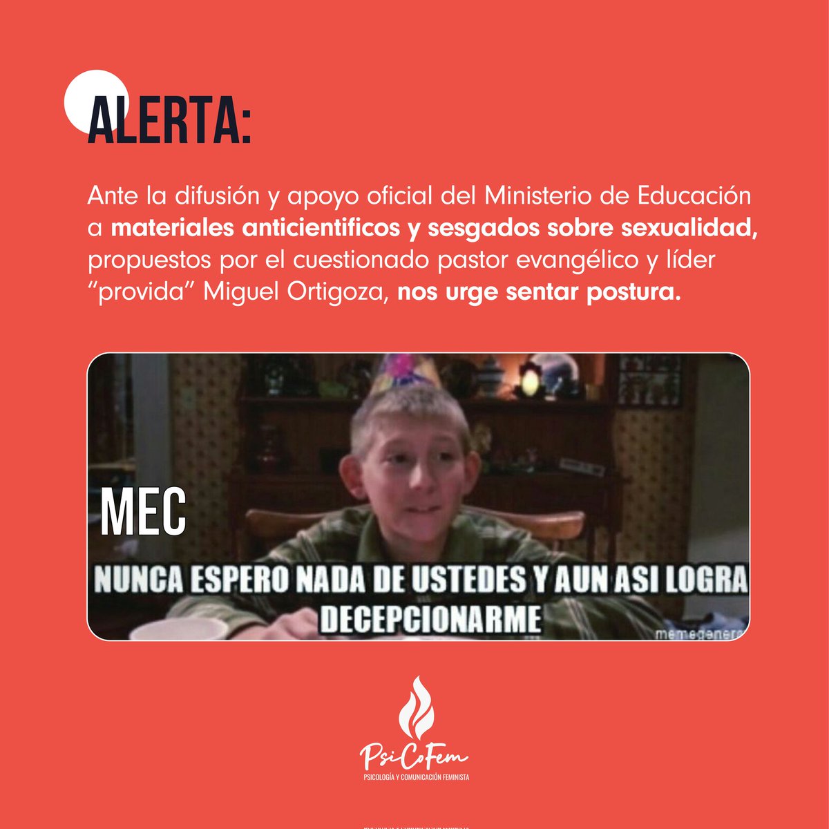 psicofempy's tweet image. El @MECpy prohíbe el uso de materiales que contengan la palabra género a través de la resolución Riera, sin embargo, apoya de manera oficial materiales acientíficos y sesgados, promovidos por ongs evangélicas 🧵👇🏻