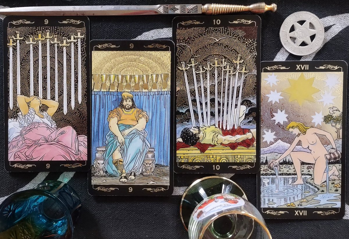How do you explain the happenings
#DailyTarot #4CardDraw you have to look past the #Drama  and Center yourself in the #Tarot2Day with the promise of hope... she's satisfied !!!
#TenofCups under the #TarotStar
19 Swords yeah, I'd be having a reaction too.
#BlessedAndGrateful