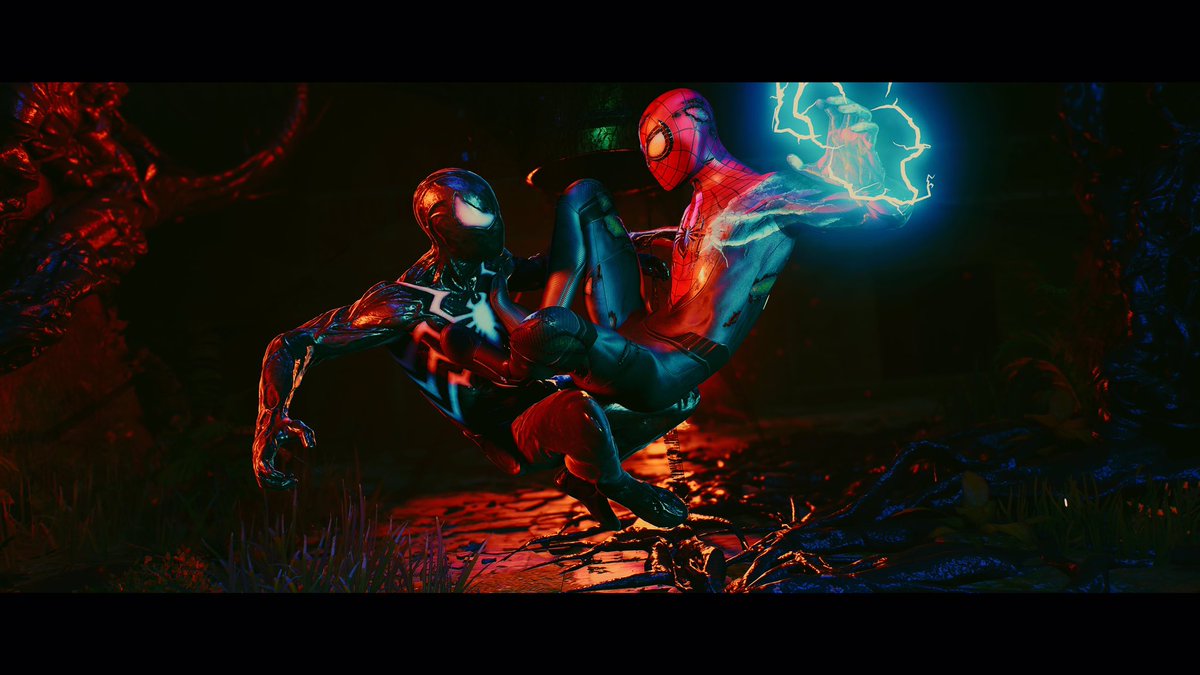 Liam___m_'s tweet photo. These boss fights are just fuckin lit 
#SpiderMan2 #SpiderMan2PS5 https://t.co/BI0LednfWM