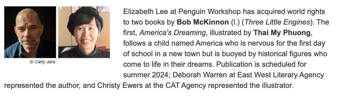 Excited to share the news of my new two-book deal with Penguin.My next children's book, America's Dreaming, comes out next summer. Can't wait to share more! #thx2 @eleereads & Deborah Warren @EastWestLit for making this happen.