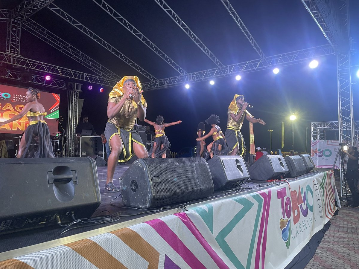 welcometobago's tweet photo. Second performance 

Gerard Balfour and Caston Cupid temptation 😈 ! 

#TobagoCarnival
#SocaMonarch https://t.co/nUwCTkAG4L