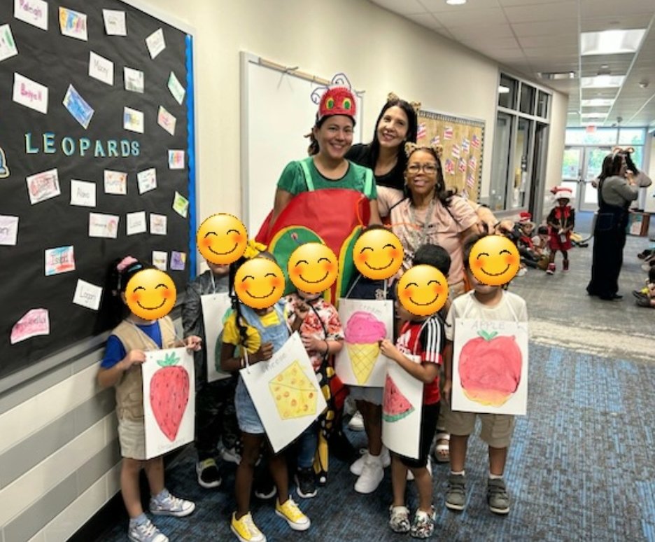 Book character day and as you can see, 
this Very Hungry Caterpillar had all her buddies with her. So, so proud of my wonderful students! 🐛🍓🍊🍏 <a href="/OLE_Leopards/">Leonard Elementary</a>