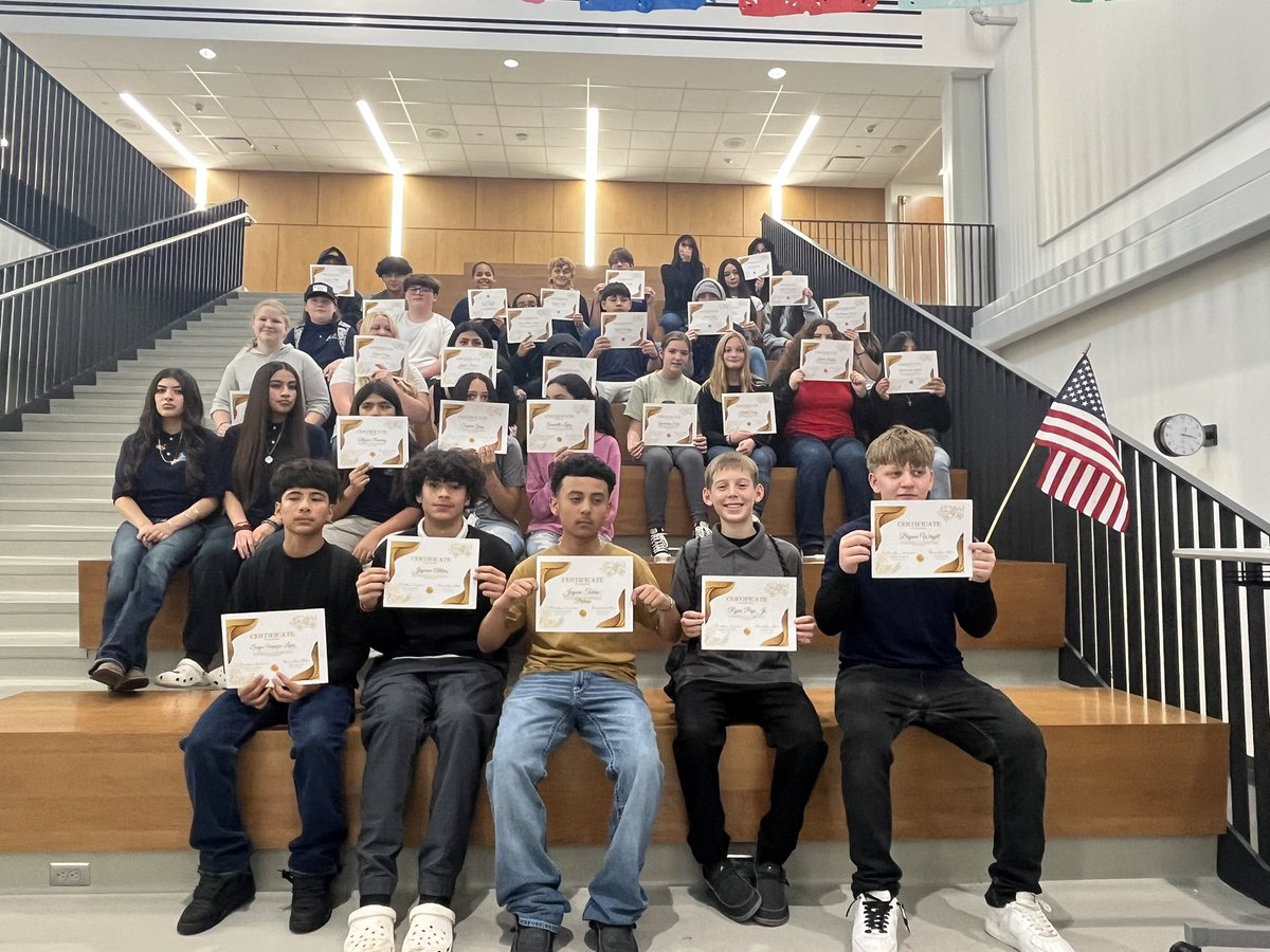 Had a wonderful Jag-K induction this afternoon. So proud of these students. #TMSsleuth #TurnerFamily