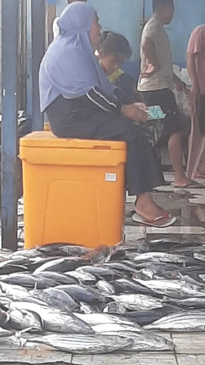 PiSunarsi's tweet photo. Rabu, 25/10/23. Sunarsi Ibrahim. Luhkan Kab. Halmahera Selatan, melaporkan hasil tangkap bapak sahamir KUB Teluk Pall, ikan cakalang sebanyak 120 kg, dengan harga jual Rp. 18.000/kg.
#GiatLuhkanSatminkalAmbon 
@BP3_Ambon 
#luhlapor 
#Tangkap https://t.co/IyEQ9ODSbU