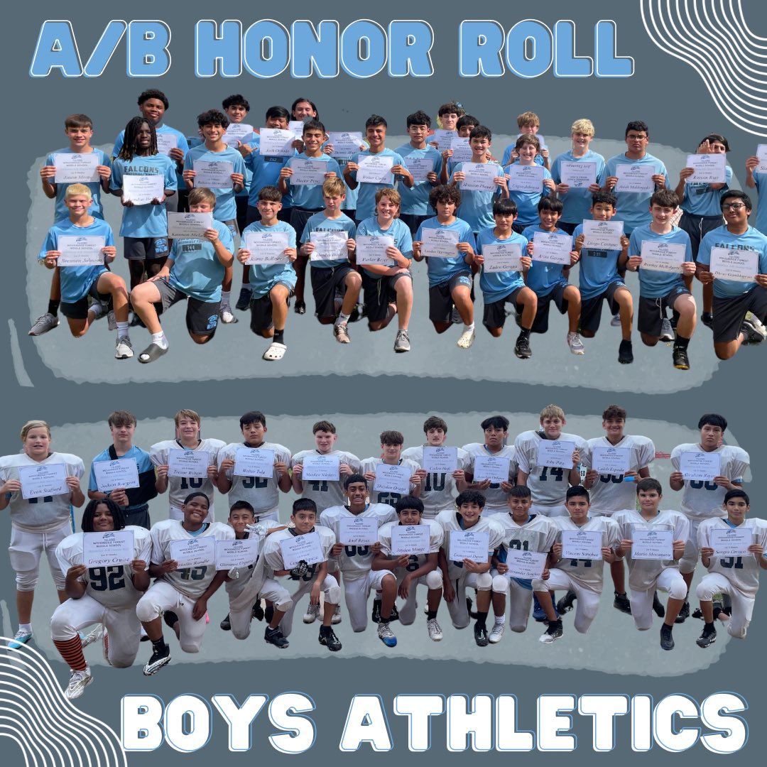 FalconAthletic4's tweet photo. We are SO proud of our Falcons who made A &amp; A/B Honor Roll for the 1st nine weeks! 💯✏️ Check out how each program did! 

Girls Program: 
Passing = 98% 
A/B Honor Roll = 44%
A Honor Roll = 19%

Boys Program:
Passing = 95%
A/B Honor Roll = 29%
A Honor Roll = 8% https://t.co/21akVff4gV