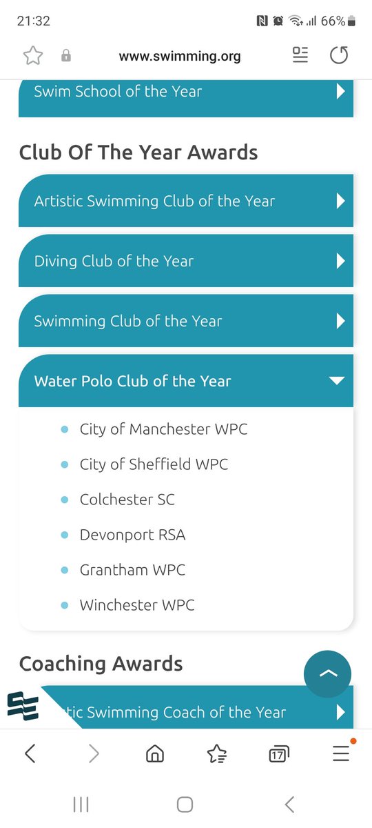 VinterMartin's tweet image. Nominated nationally for water polo club of the year 2023. That's pretty good company for a little club like us 🤽‍♂️🤽‍♀️