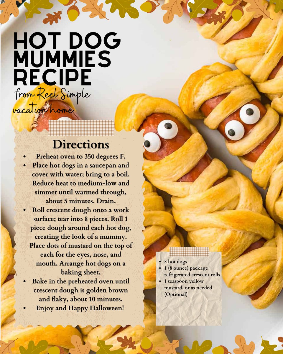 ReelSimpleRent's tweet photo. Check out our two favorite Halloween recipes! When you book a stay at our vacation rental home, you can also whip up these delightful treats yourself. 🍳🍰🎃
.
.
.
#halloween #spooky #horror #halloweencostume #spookyseason #october #happyhalloween https://t.co/re9WgHZLW5