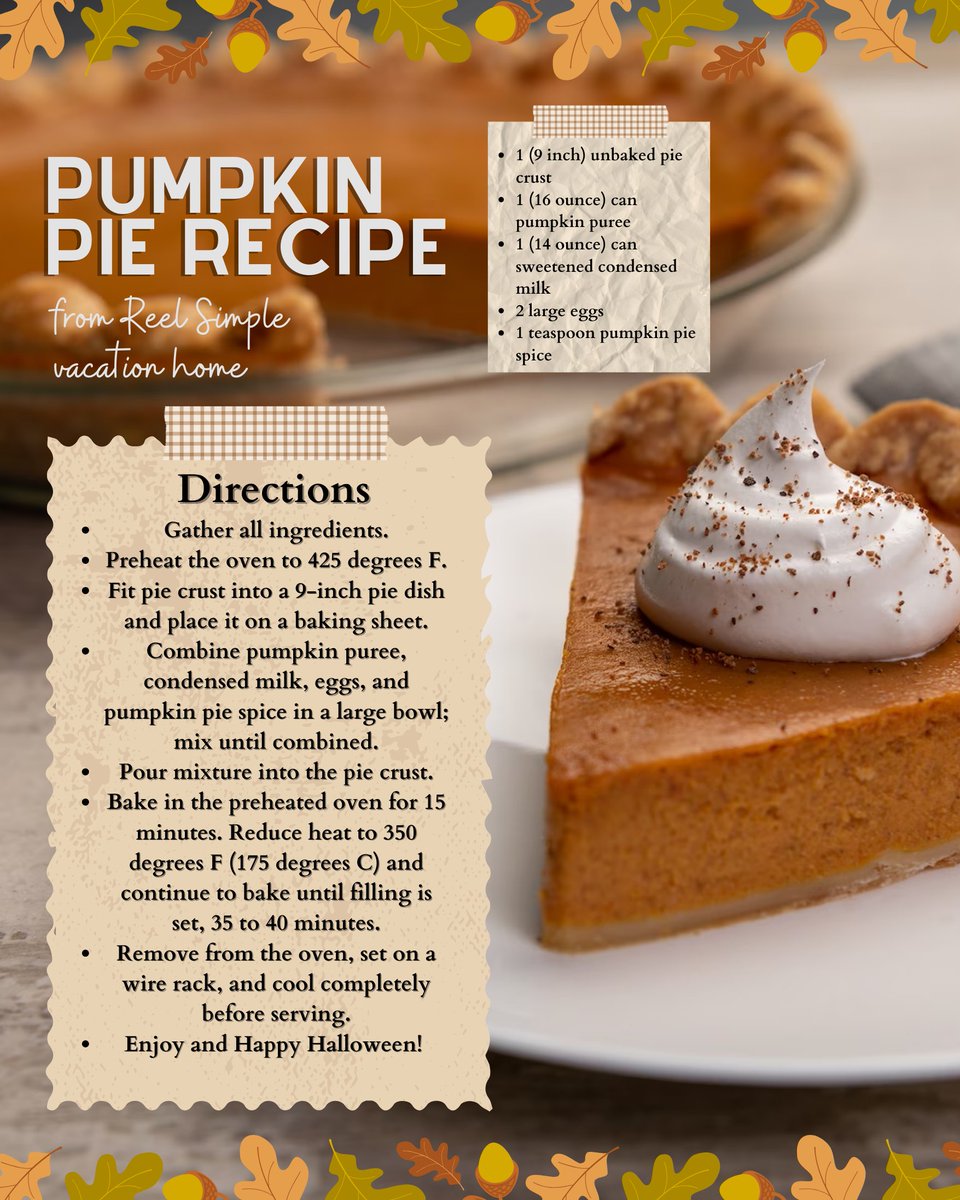 ReelSimpleRent's tweet photo. Check out our two favorite Halloween recipes! When you book a stay at our vacation rental home, you can also whip up these delightful treats yourself. 🍳🍰🎃
.
.
.
#halloween #spooky #horror #halloweencostume #spookyseason #october #happyhalloween https://t.co/re9WgHZLW5