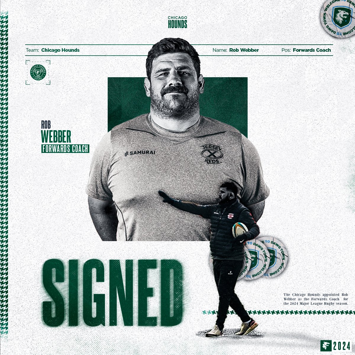 HoundsChicago's tweet image. Got a new lead man for the Forwards heading into 2024 🫡🫡🫡 Welcome to Dawg Town, Rob Webber
