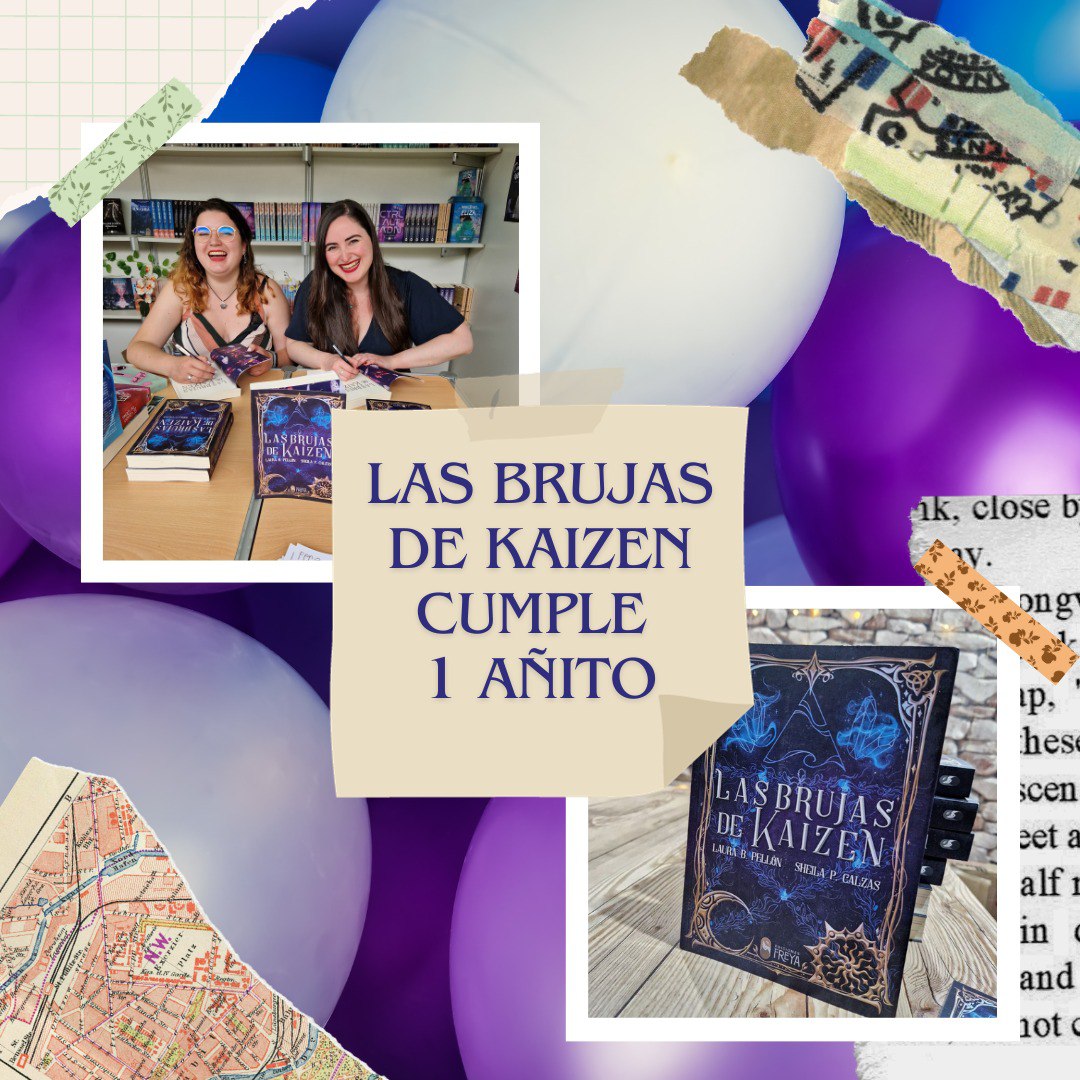1 año ya desde la publicación de Las brujas de Kaizen. Muchísimas gracias a todes por acompañarnos (y a nuestras brujitas) en nuestros primeros pasos por el mundillo editorial. Sin vosotres, nada de esto hubiera sido posible, y ha sido un viaje mágico ✨