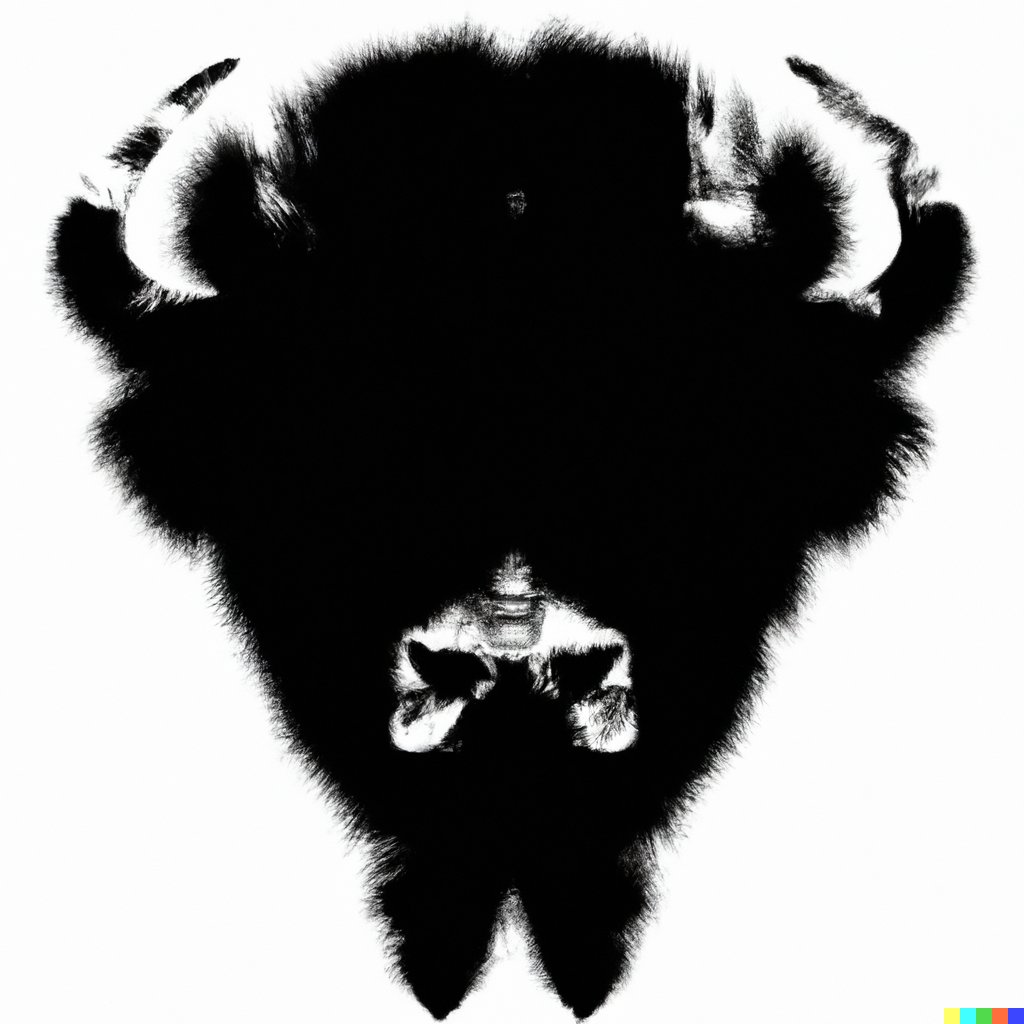 EnvAm's tweet image. What do you see in this inkblot: a bison in need of protection, sadness over what was lost on the Plains, or a bipartisan opportunity in Congress to save wildlife by passing the Recovering America's Wildlife Act? #RecoverWildlife