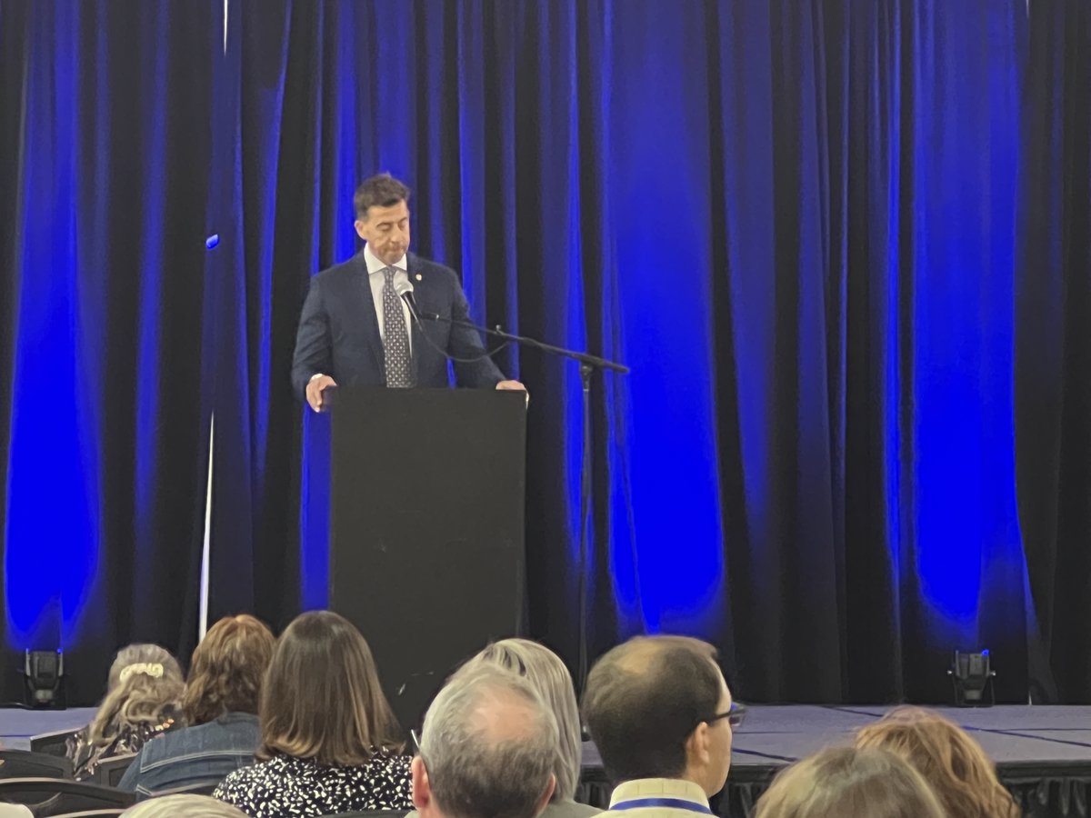 IllLibraryAssoc's tweet photo. At #ILAAC23 today, @ILSecOfState gave words of support to the Illinois library community and presented ILA with a donation to support an advocacy campaign ILA intends to spearhead for Illinois libraries. https://t.co/25iQBPAVck