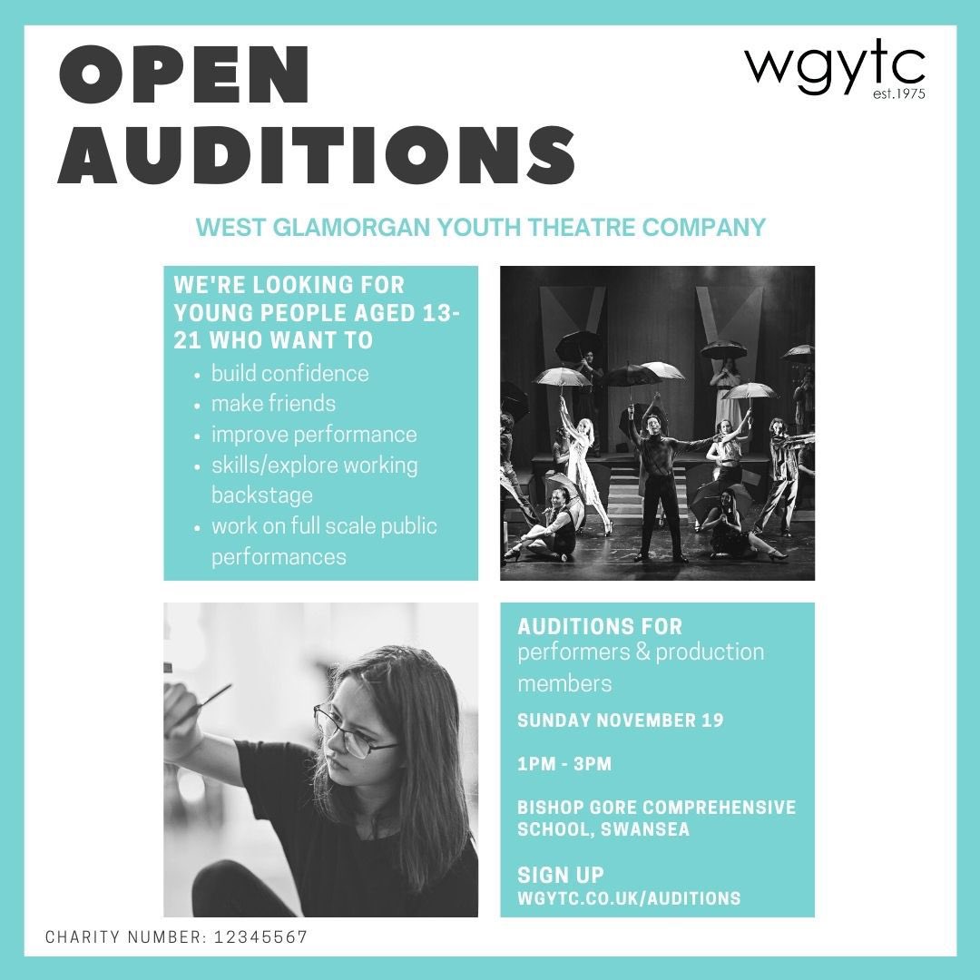 📢 It’s that time again!! We are looking for new members! Sign up here: wgytc.co.uk/auditions