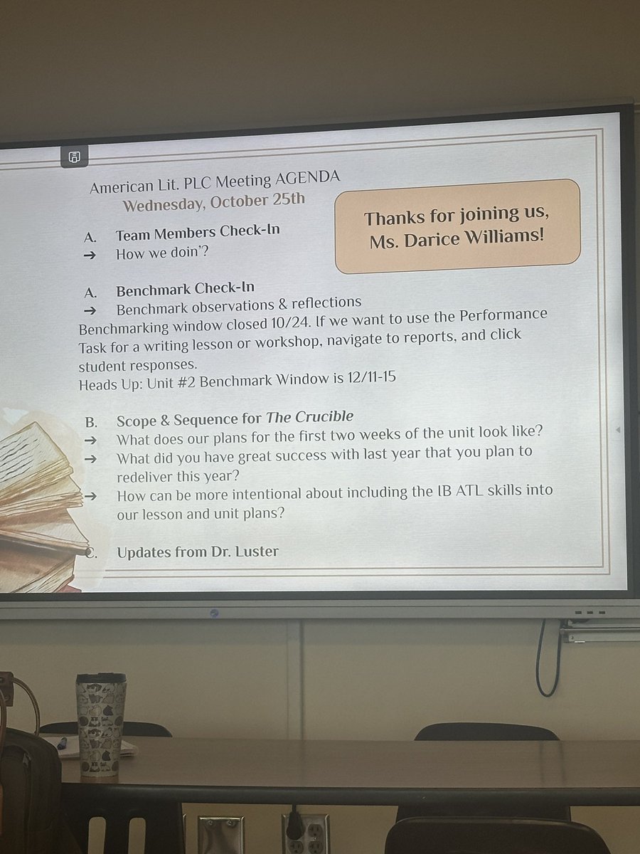 Exciting day at the American Lit. PLC with the amazing North Atlanta Warriors! Such a welcoming atmosphere & incredibly productive discussions. I love seeing teachers excited about instruction! @drluster777 @ELATurnerSmith @CroomsTiauna1 #AtlantaPublicSchools