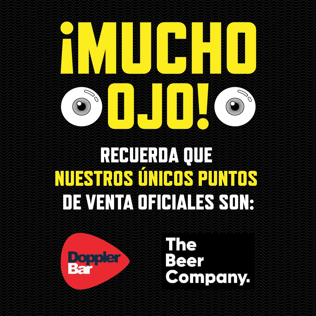Familia tenemos que hablar 🗣️

Si un boleto de Periferia les quieren ofrecer
tengan cuidado de en una estafa caer ☠️

Los únicos canales de venta son:

✓ Doppler Bar
✓ The Beer Company Texcoco 
✓ Passline