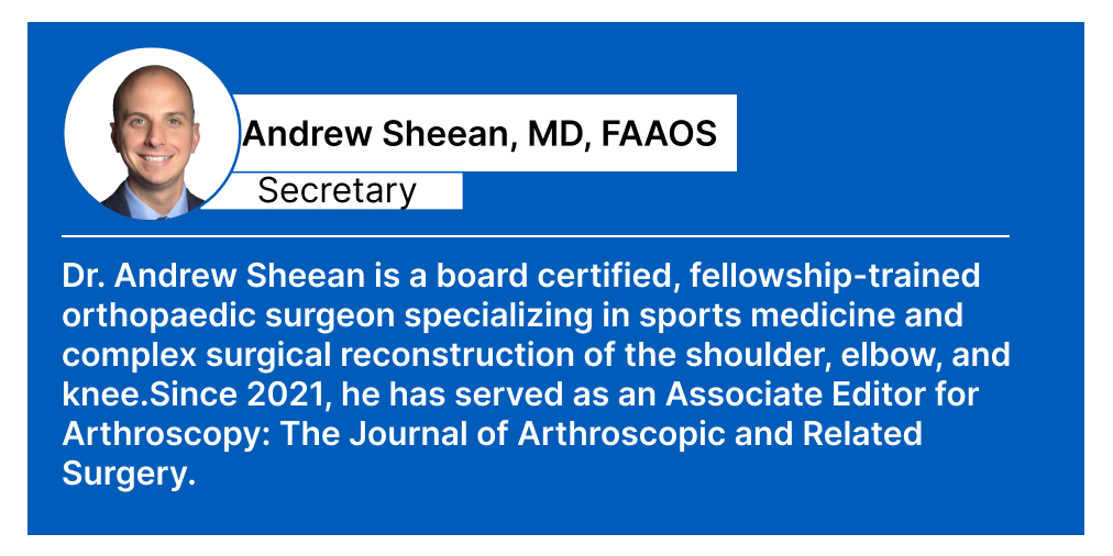 Dr. Andrew Sheean is a board-certified, fellowship-trained orthopaedic surgeon specializing in sports medicine and complex surgical reconstruction of the shoulder, elbow, and knee. For more information about BRIO’s Board of Directors visit: brioresearch.org