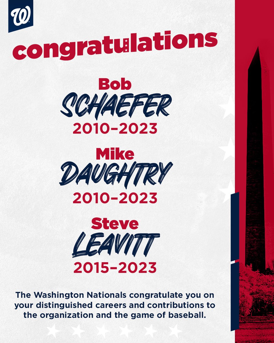 Nationals's tweet image. Congrats on retirement, fellas! Thanks for everything.