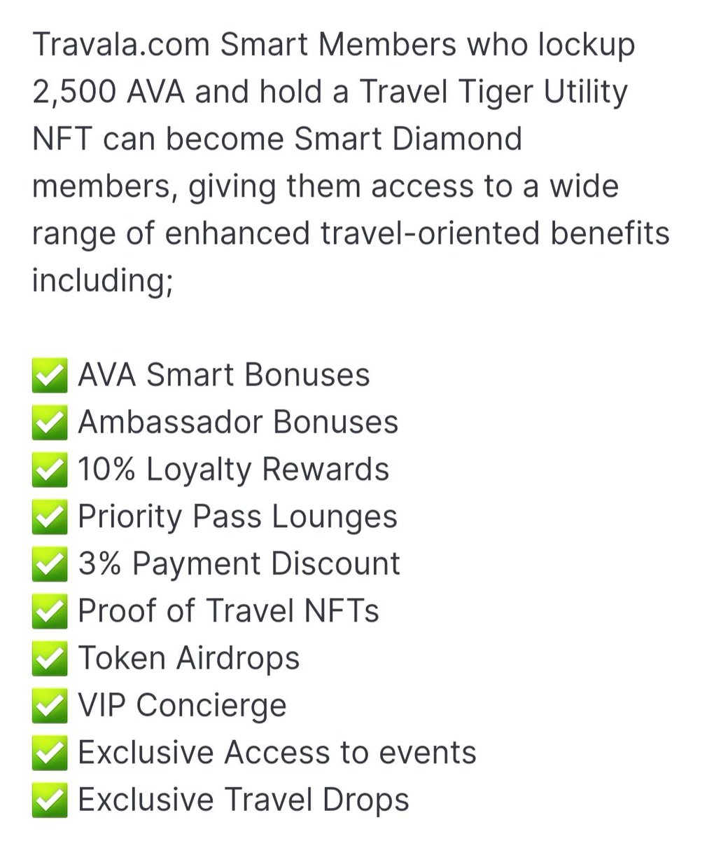 Just claimed my quarterly Ambassador bonus for the marketing task, around $158 in travel credits to book new hotels/flights!😎

This Ambassador bonus plus the 10% cashback on hotels are some of the best nft perks I know🔥

@travalacom #TravelTigerClub