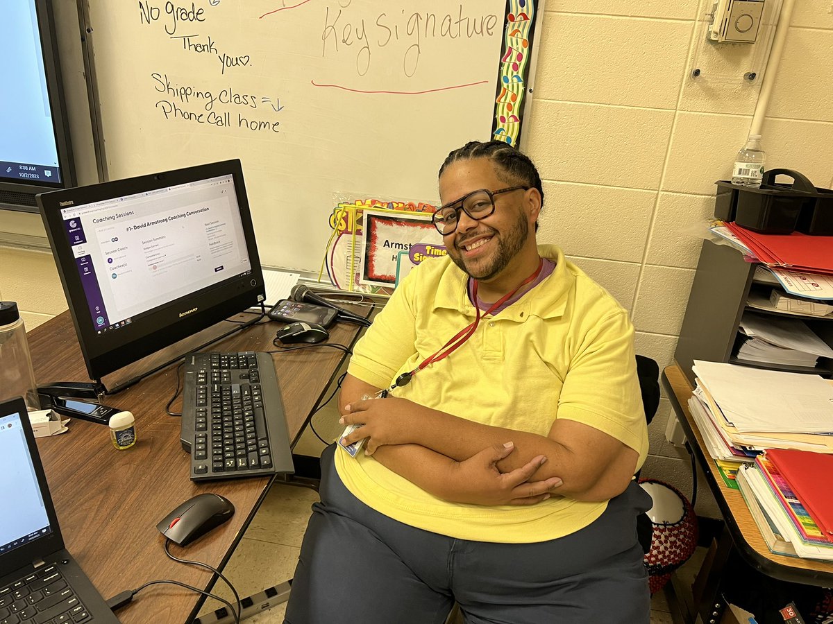Mr. Armstrong excels in integrating technology, utilizing Flipgrid effectively to assess students voices and pitches for music. Exceptional work! Go Memphis! <a href="/engage_learning/">engage2learn</a>