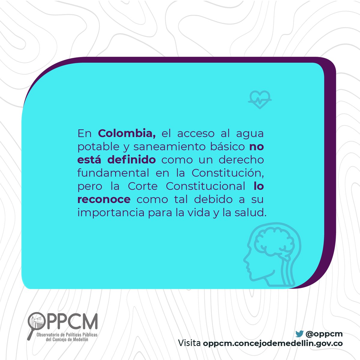 OPPCM's tweet photo. #InformeOPPCM| A propósito del informe “Seguimiento a la Línea Estratégica Ecociudad con énfasis derecho al agua potable y mitigación del cambio climático”. Te invitamos a conocer en qué consiste el derecho al agua potable. https://t.co/3frRxdor4w