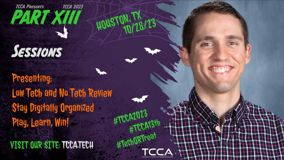 mcconnellh88's tweet photo. Happy to be presenting again @TCCAConf this Saturday! It will also be the first time I present with my wife, come check out our session "Play, Learn, Win" from 9:40 - 10:30am.
Now the question is...what costume do I wear? https://t.co/0fdysoTEev
