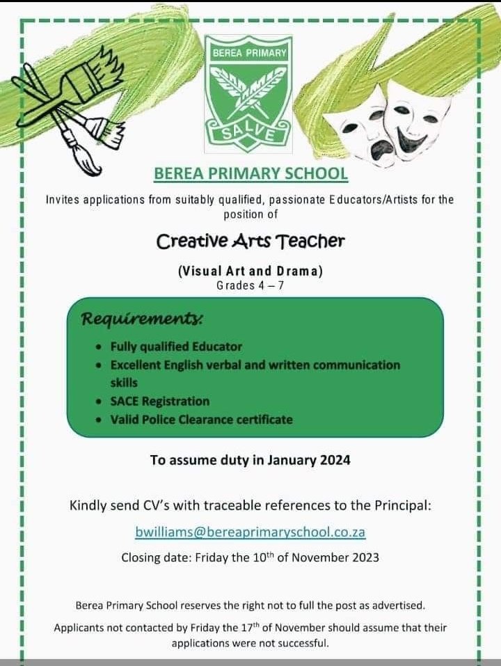 Ghost8Diva's tweet photo. π¨πTeaching Vacancies π¨π
#Thread
#Letsapply π https://t.co/C8oxGH9OwF