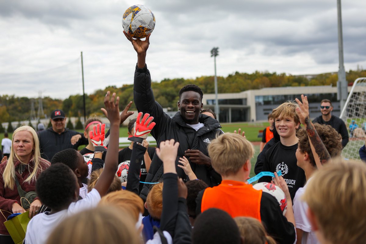 Hosting a soccer camp has always been a goal of mine. I want to thank all of the talented players & coaches who joined to make this one extra special. Their energy and enthusiasm on the field was truly inspiring. I can't wait to do it all over again soon 👀⚽️#Allforcincy