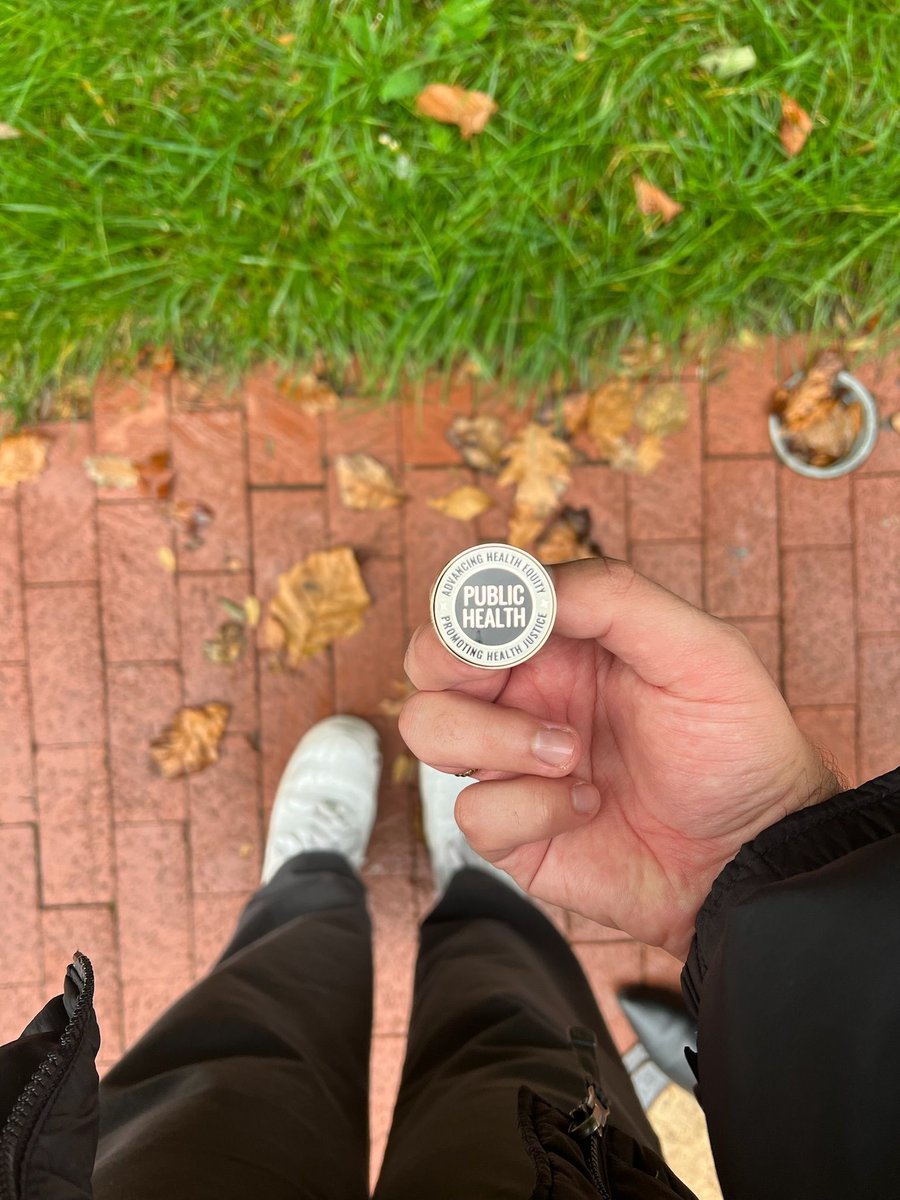 LTPHmedia's tweet photo. Don't 🍂 fall 🍂 behind on purchasing your #PublicHealth Pin! Let your pride for public health advocacy and social justice shine with our pins on any outfit of yours! 
🛒 Get yours today here: https://t.co/WRpyr2pyzF https://t.co/kf8jz3YNMM