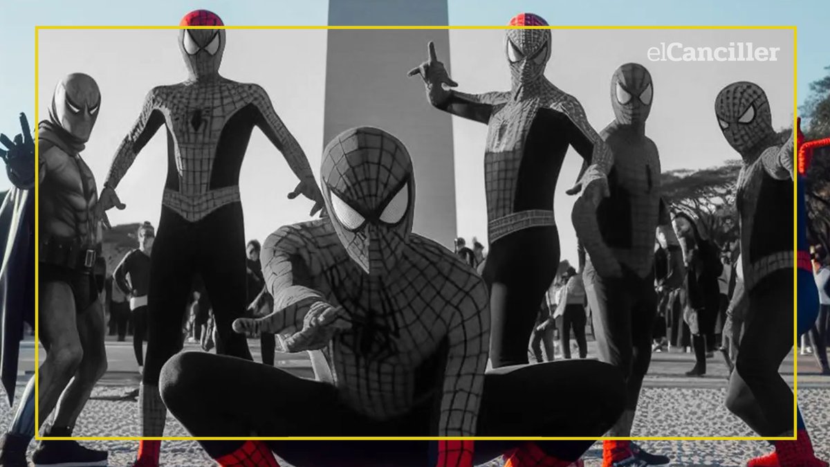 elcancillercom's tweet image. [AHORA] Convocaron a una reunión de Spidermans en el Obelisco: un argentino quiere romper el récord mundial que ostenta Malasia, donde fueron 685 personas disfrazadas como el hombre araña.