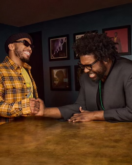 questlove's tweet photo. On Chapter 9 of Quest For Craft Season 3, I share a dram of The Balvenie and chat craft with fellow drummer and hip hop trailblazer Anderson .Paak. Check out the episode and more on YouTube! https://t.co/wBPPFebNrQ