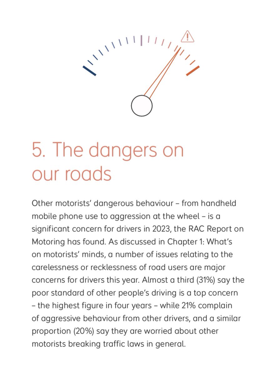 Interesting new “Report on Motoring” from @TheRAC_UK. Its research finds: - Staggering 30% of drivers aged 17-24 admit to making video calls while driving - 49% of drivers cite biggest concern is condition of local roads, high scores for poor driving/road safety - 55%,