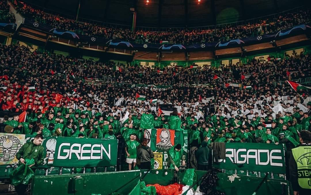 جماهير السلتيك العظيمة 🇵🇸✌🏻☘️🔥