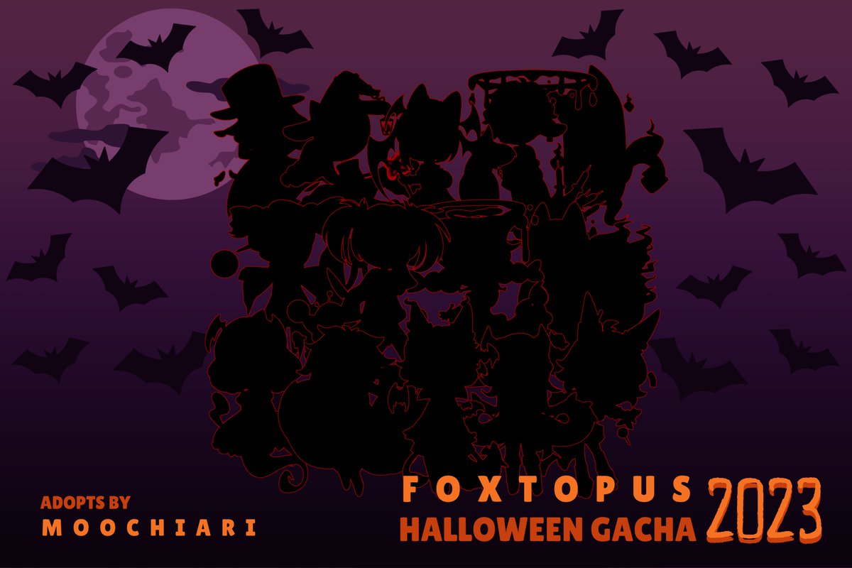 moochiari's tweet photo. I can finally reveal one of the reasons why I've been so busy aaaaAAA

I've been honored to be a guest artist for this species' Halloween event again 👻🦇
There's 100+ adopts in total this year so go check these cool babus out!

Here's a lil teaser of the 14 designs I made~ https://t.co/sRL0mgN9jT