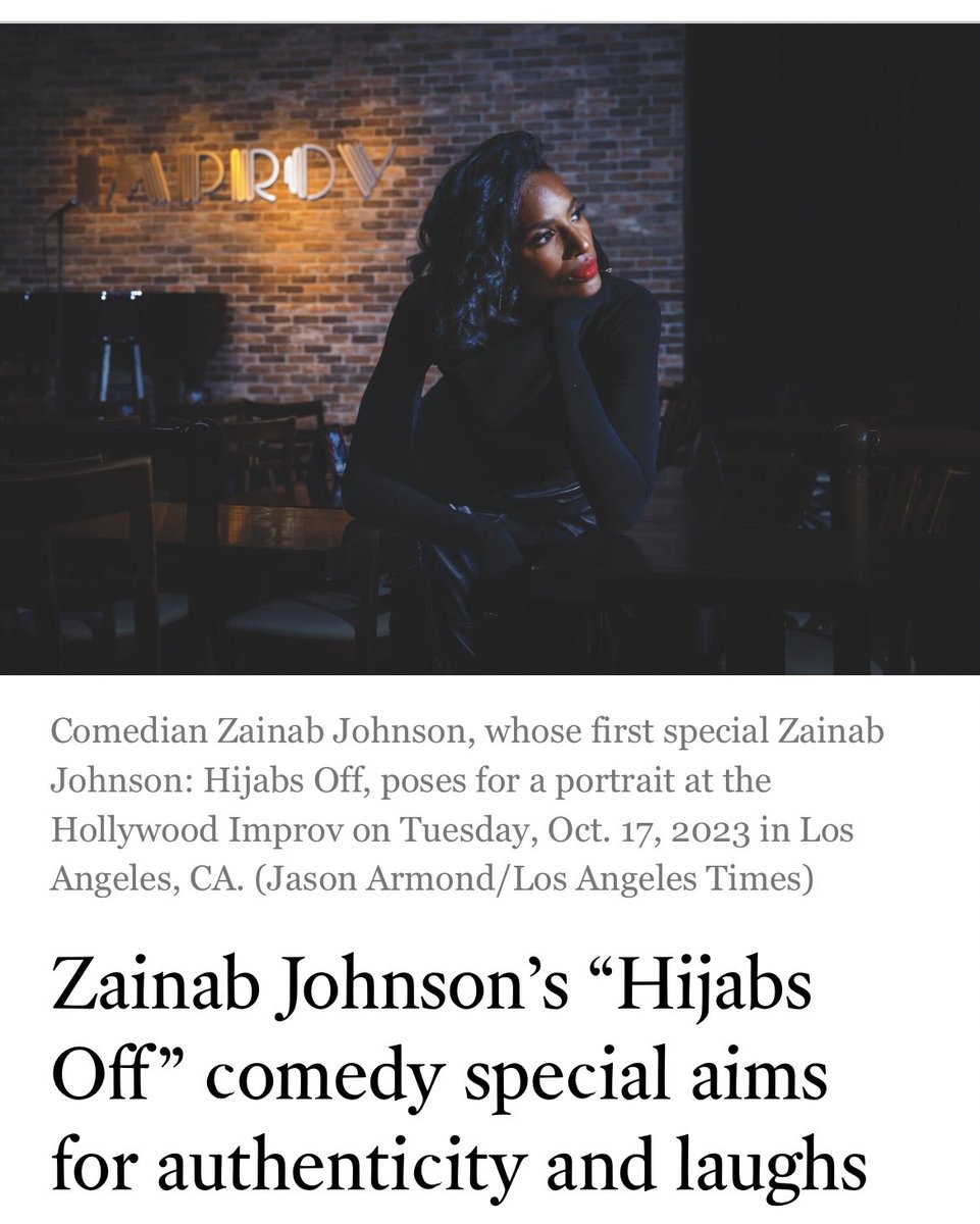 Marissa 💃🏾 on X: Spoke with @zainabjohnson for @latimes and she