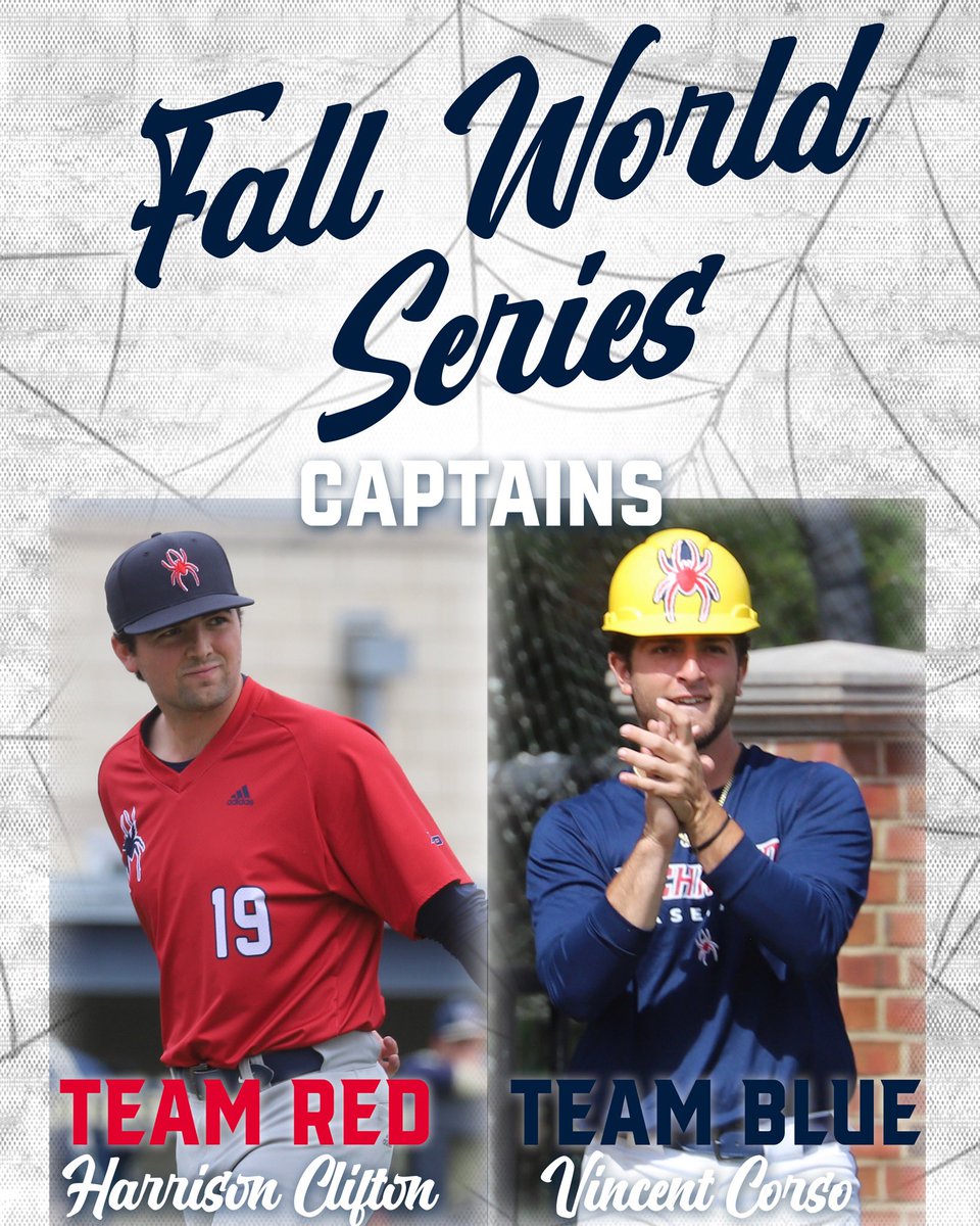 𝙔𝙤𝙪 𝙠𝙣𝙤𝙬 𝙬𝙝𝙖𝙩 𝙩𝙞𝙢𝙚 𝙞𝙩 𝙞𝙨… Spider Baseball Fall World Series Harrison Clifton is leading Team Red. Vincent Corso has the reins of Team Blue. #OneRichmond