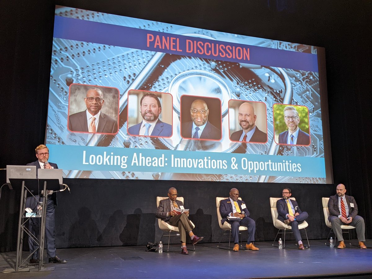 Final panel today at the <a href="/ACHI_Net/">ACHI</a> Symposium on the Future of Health moderated by resident #wonk Craig Wilson with Kevin Sexton of #UAMS #Bioventures, Stuart Irby of Stephens, Harold Betton of <a href="/amdpa/">AMDPA</a>, and Richard Moss of <a href="/pulaskitech/">UA - Pulaski Tech</a> on #Innovation in #Health and #policy