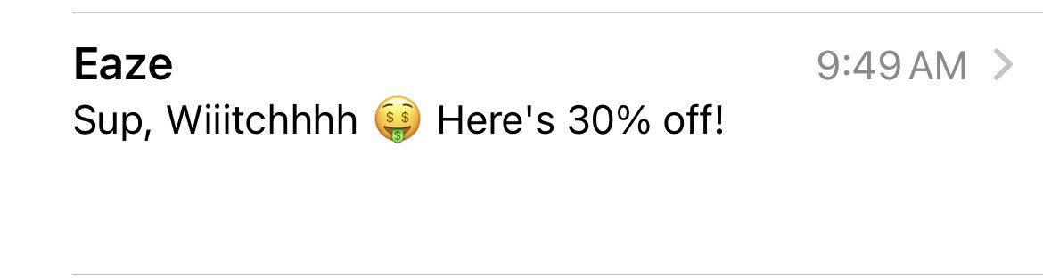 these eaze promos are getting out of hand