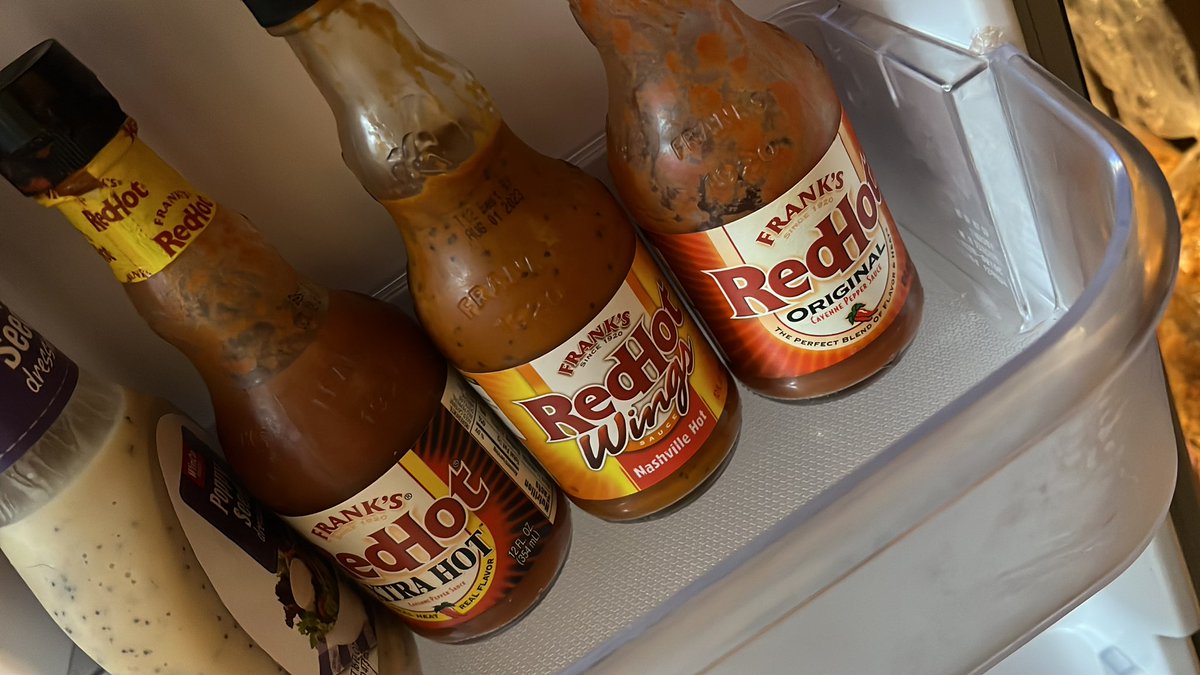 Must have in my fridge  <a href="/FranksRedHot/">Frank's RedHot</a>