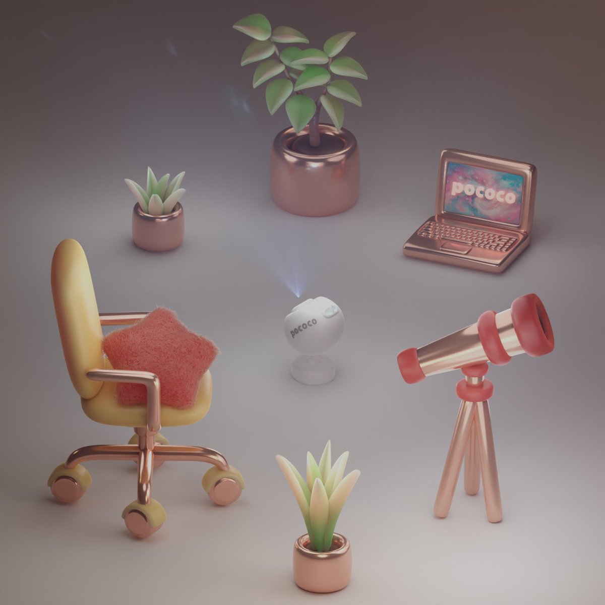 sysinacgi's tweet photo. Here's a sneak peek of my latest 3D isometric room filled with celestial wonders, created in collaboration with Pococo. 🌌
🌟Check out the Pococo shop here: https://t.co/3kDgAIwo10
🌟Get 20% off with the code: sysinacgi
#Pococo #PococoGalaxyProjector #Gift #Blender #3D #b3d https://t.co/z09Wul9muR