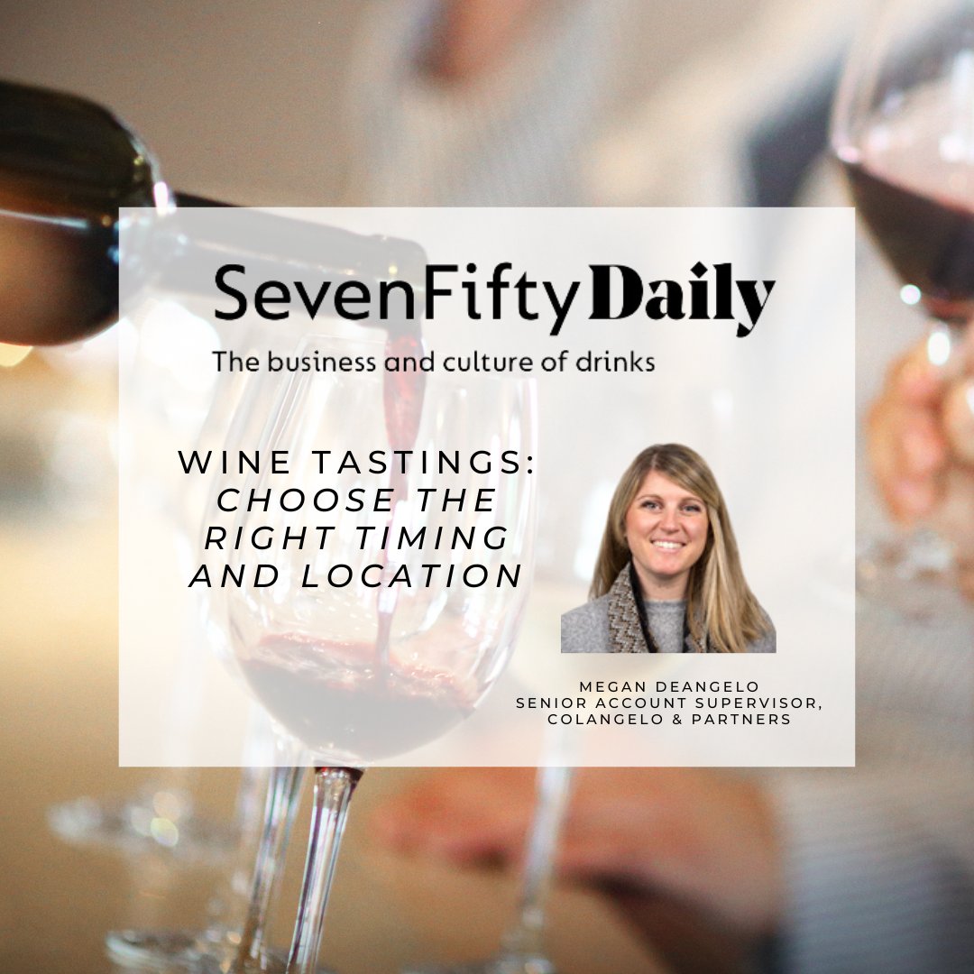 Colangelo & Partners (@colangelopr) on Twitter photo Ready to host a remarkable wine tasting? Start by choosing the right market. Megan DeAngelo, Senior Account Supervisor from Colangelo & Partners, shares her insights on identifying strategic locations for your wine event in <a href="/SevenFiftyDaily/">SevenFifty Daily</a> bit.ly/3tGk0z8 Ready to host a remarkable wine tasting? Start by choosing the right market. Megan DeAngelo, Senior Account Supervisor from Colangelo & Partners, shares her insights on identifying strategic locations for your wine event in <a href="/SevenFiftyDaily/">SevenFifty Daily</a> bit.ly/3tGk0z8