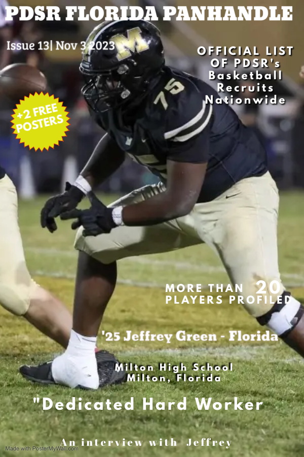 iamkathyreaves's tweet image. #BlogTalkRadio 
#Thur 6:30 p.m. cst '25 6-4 OL/DL Jeffrey Green - FL
Milton High School, Milton Fl will be our guest on blogtalkradio.com/pdsrfl talking with coaches about his recruitment and the big rival game on Fri again Pace HS. Make sure you #TuneIn @iamkathyreaves
