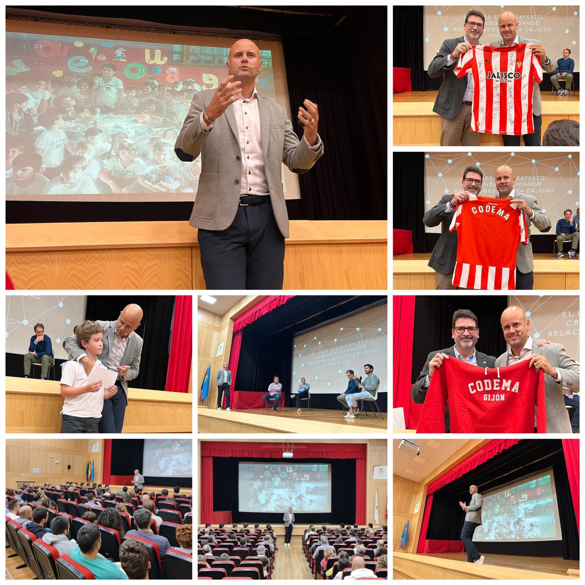 Gracias Miguel A. Ramírez, entrenador del primer equipo del Real Sporting de Gijón 🔴⚪️, por la lección para la vida que nos has dado esta tarde a los miembros de la comunidad educativa del #CODEMA en lanzamiento del nuevo proyecto Club TxD. ¡De 1️⃣0️⃣! <a href="/cmfsantiago/">Claretianos Santiago</a> <a href="/PedagogicosS/">Pedagogicos Claretianos de Santiago</a>