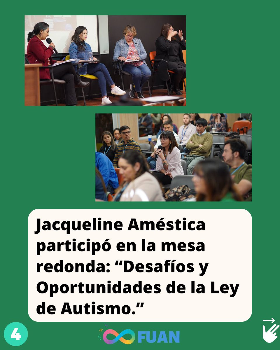 FuanFundacion's tweet photo. Jacqueline Améstica, cofundadora de FUAN, participó en el Tercer Congreso Nacional de Rehabilitación Comunitaria de la @uchile en la mesa redonda: “Desafíos y Oportunidades de la Ley de Autismo.”
#TodxsDiferentesTodxsValiosxs https://t.co/hViUmXBkpF